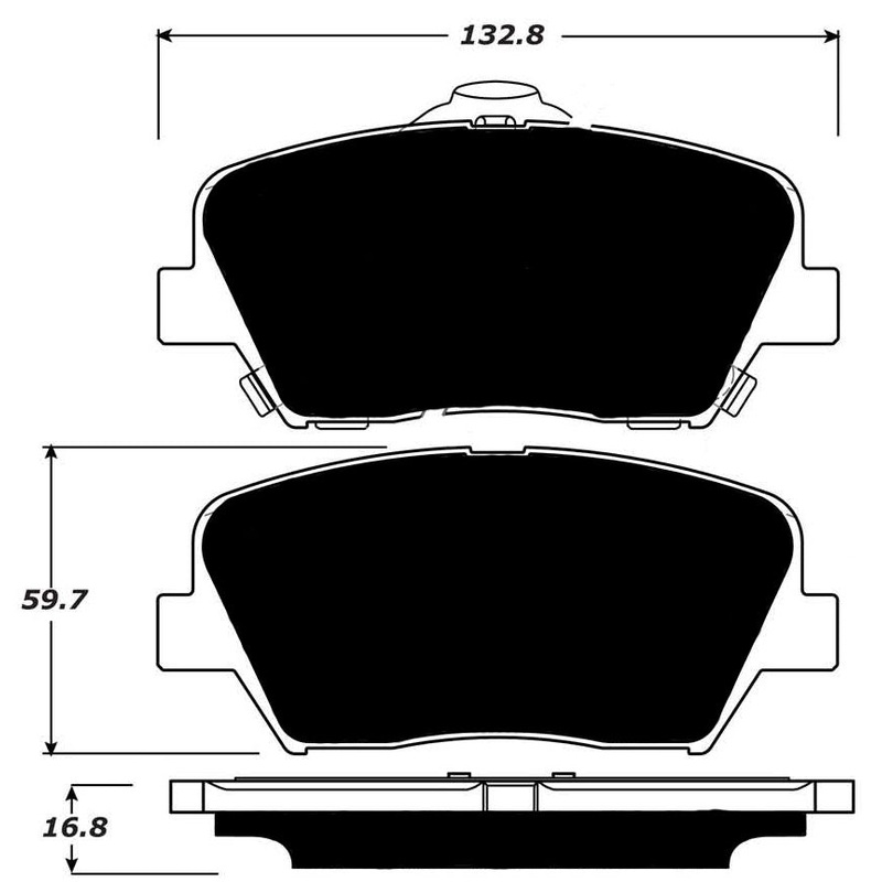 Porterfield Brake Pads for 2013 HYUNDAI SANTA FE 4 Cyl R/Disc