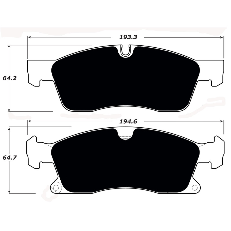 Porterfield Brake Pads for 2015 JEEP GRAND CHEROKEE – w/ 330mm Front Disc