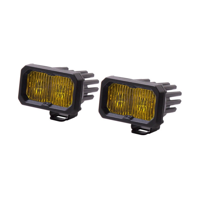 Diode Dynamics Stage Series 2 In LED Pod Pro – Yellow Fog Standard ABL (Pair)