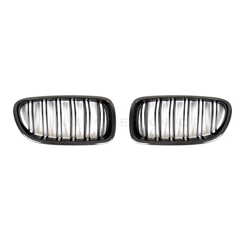 AutoTecknic Dual-Slats Carbon Fiber Front Grille Set – F10 5-Series | M5