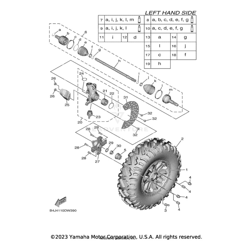Tire (29X9.00-14 8Pr Sg-797) by Yamaha