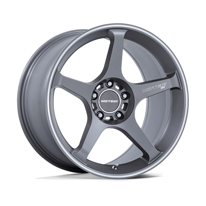 17×8.5 Motegi Battle V MR159 Gunzilla w/ Machined Lip Stripe