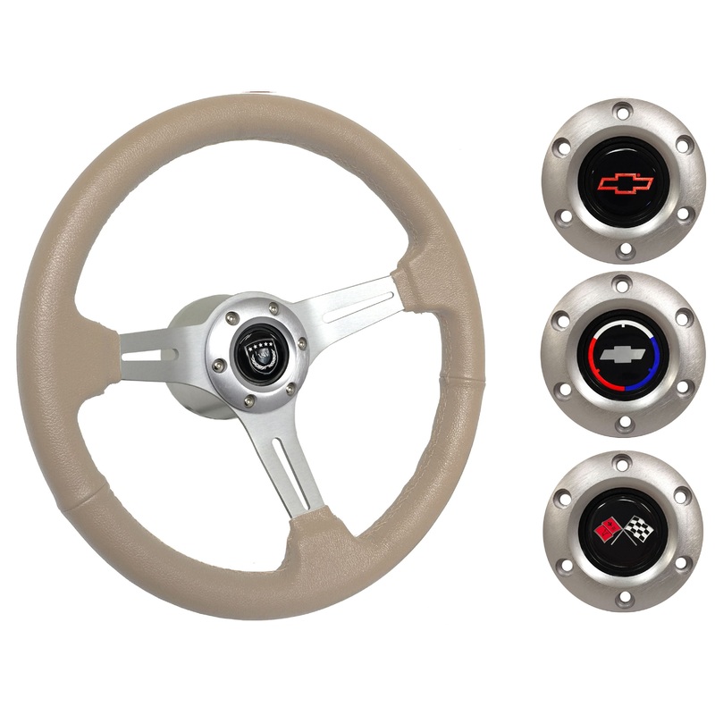 1967-68 El Camino Steering Wheel Kit | Tan Leather | ST3014TAN