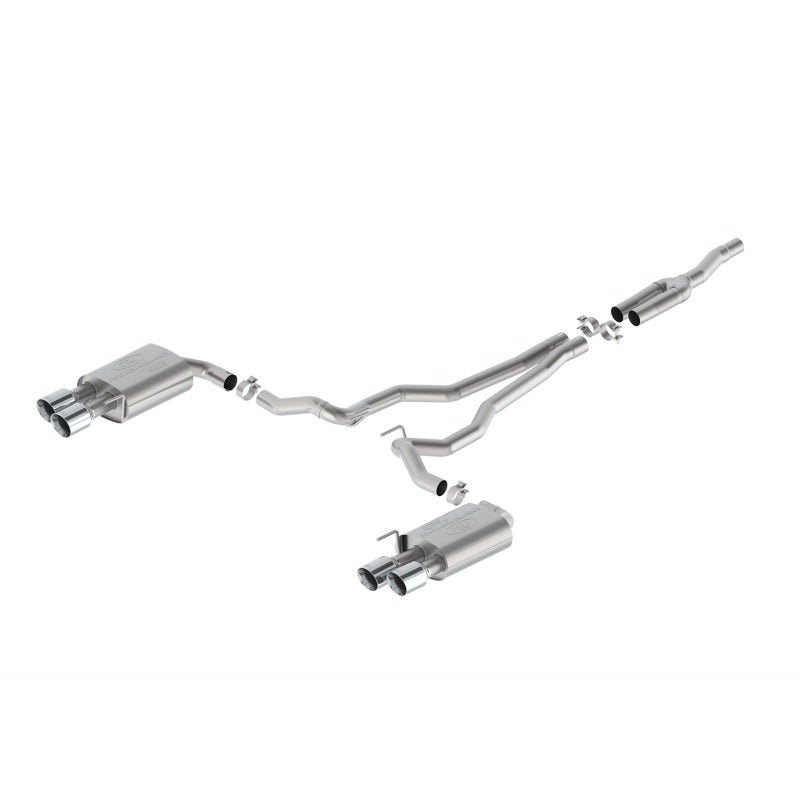 Ford Racing 2024 Mustang 2.3L Sport Non-Active Cat-Back Exhaust w/GT Valance – Chrome