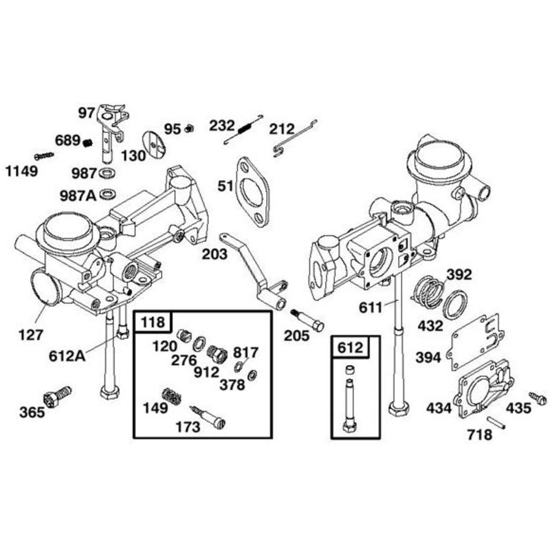 130. 555109 Briggs Flat Head Carburetor Butterfly #8