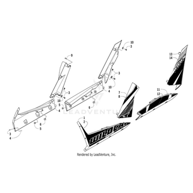 Decal Panel – Lower Front – Right by Arctic Cat