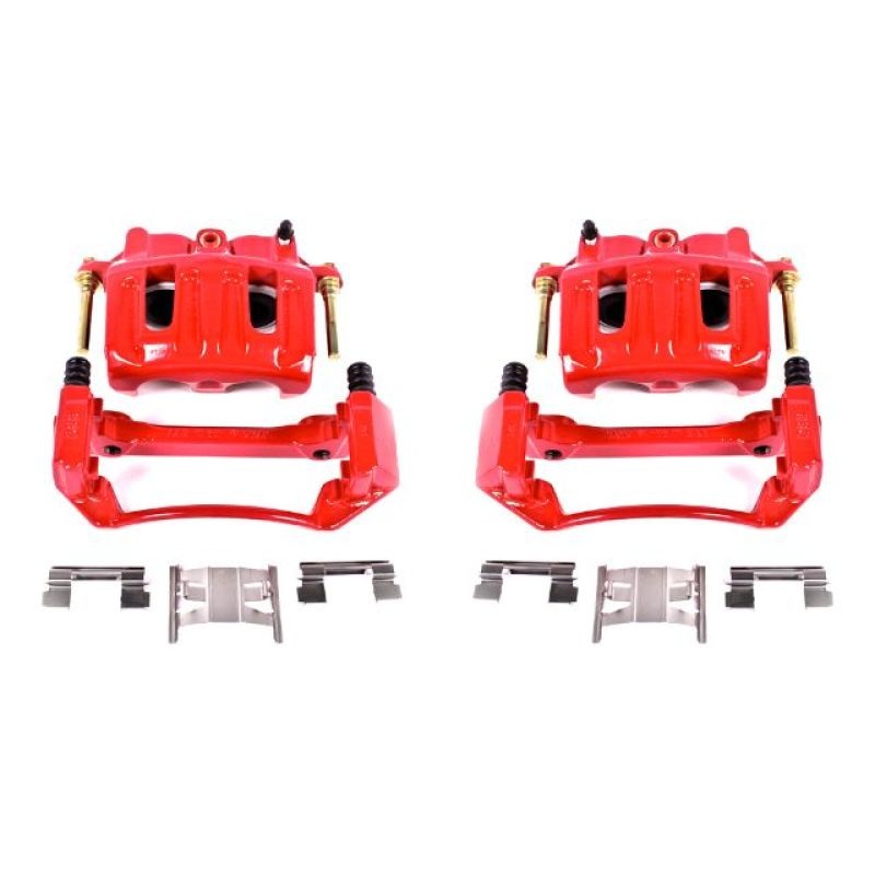 Power Stop 99-03 Ford F-150 Front Red Calipers w/Brackets – Pair