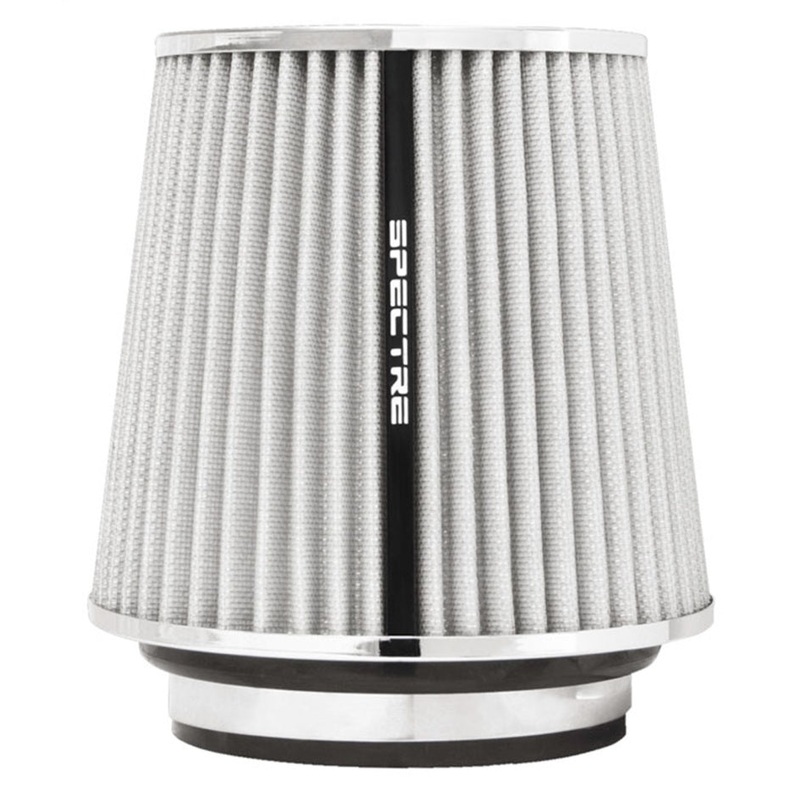 Spectre Adjustable Conical Air Filter 5-1/2in. Tall (Fits 3in. / 3-1/2in. / 4in. Tubes) – White