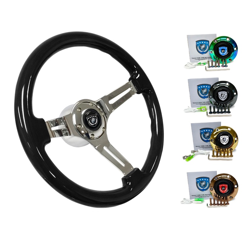 1998+ Audi A4 Steering Wheel Kit | Black Ash Wood | ST3072