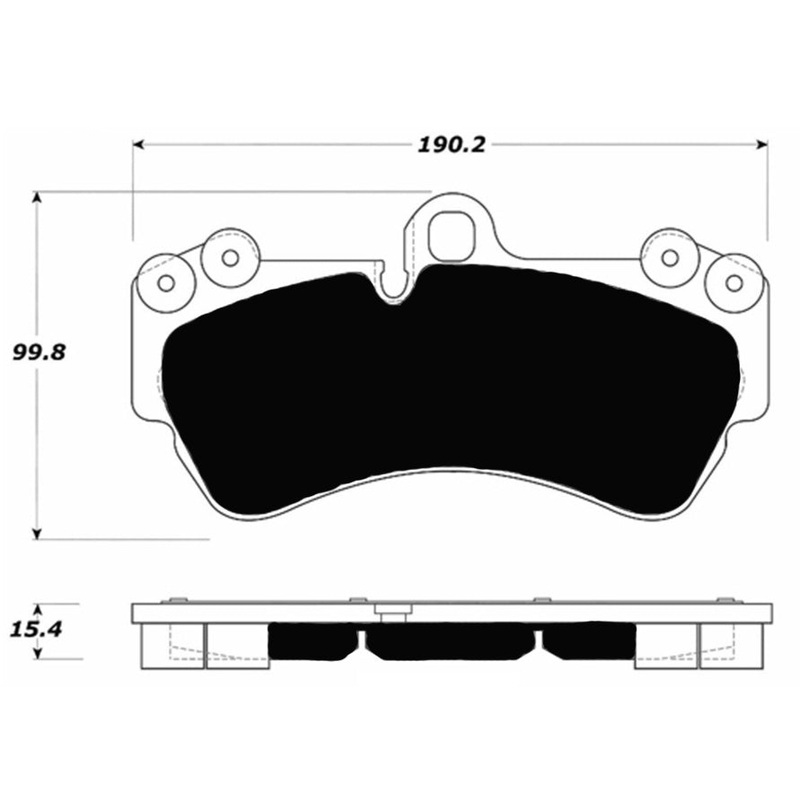 Porterfield Brake Pads for 2008 PORSCHE CAYENNE w/330mm Front Rotor