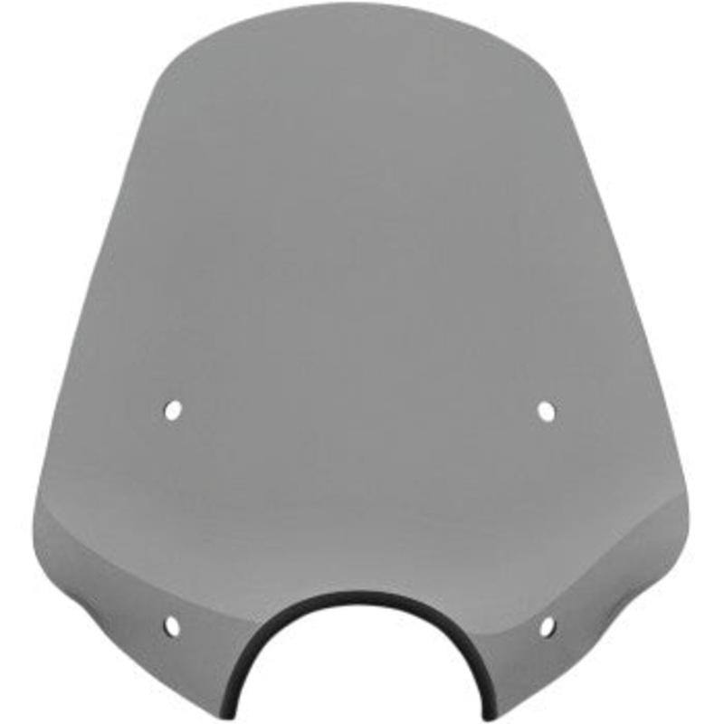 Big Shot Windshield – 7″ Headlight Cutout – Black Smoke by Memphis Shades