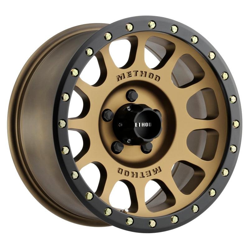 Method MR305 NV 18×9 +25mm Offset 5×150 116.5mm CB Method Bronze/Black Street Loc Wheel