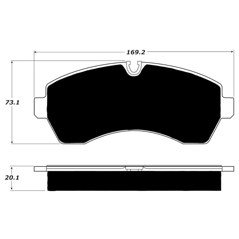 Porterfield Brake Pads for 2015 FREIGHTLINER SPRINTER 3500