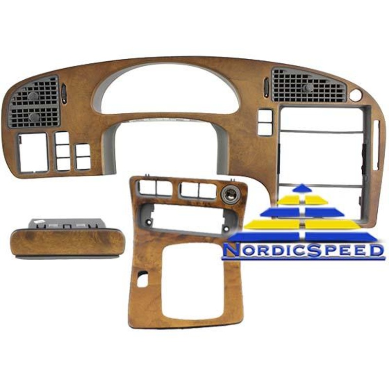Dash Plate Kit Light Walnut OEM SAAB