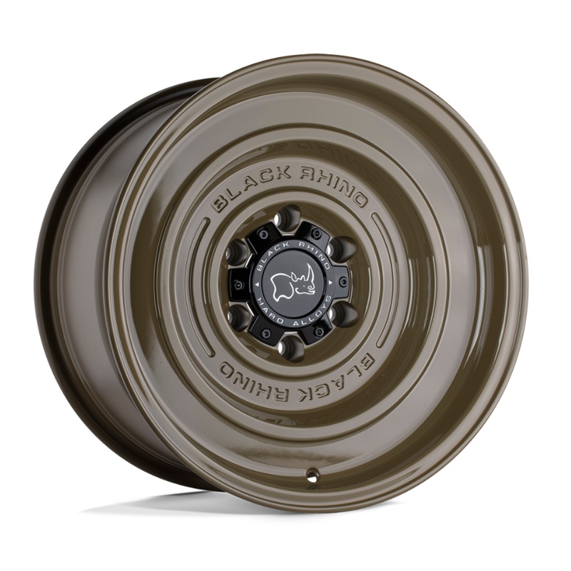 17×9.5 Black Rhino Solid Gloss Alligator Green