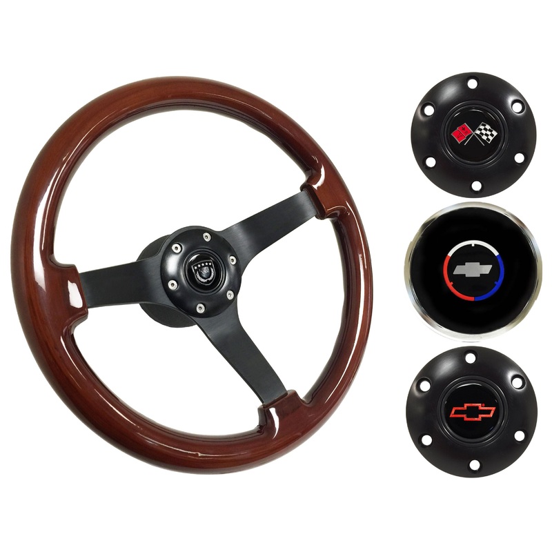 1970-88 Monte Carlo Steering Wheel Kit | Mahogany Wood |  ST3127