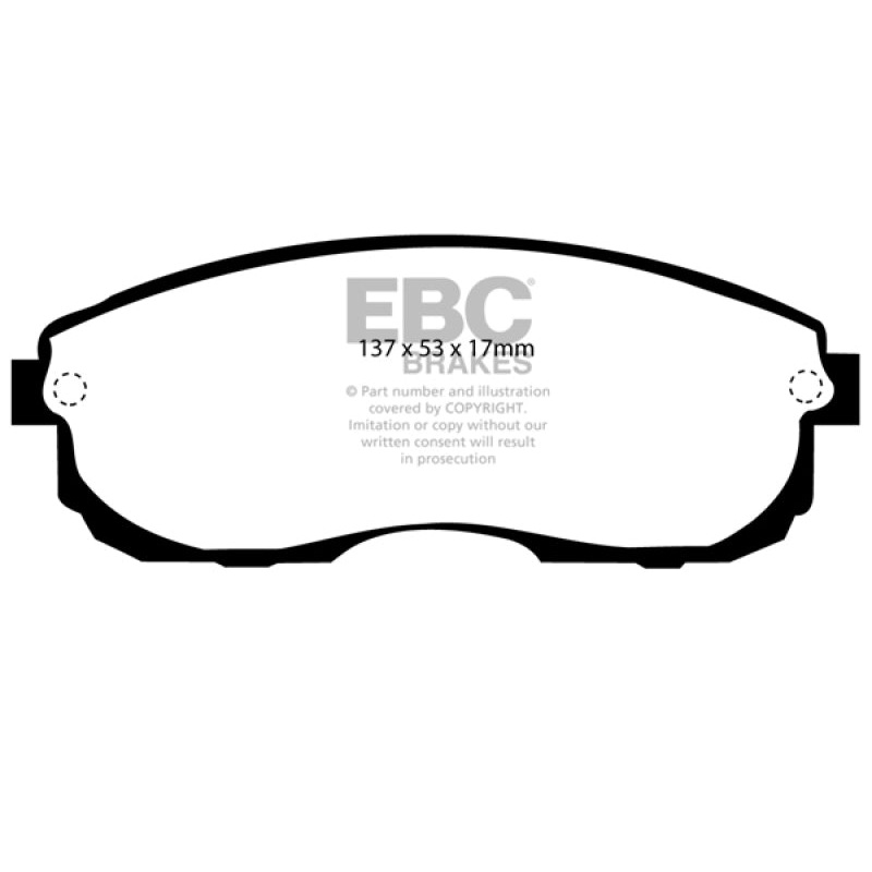 EBC 99-01 Infiniti G20 2.0 Yellowstuff Front Brake Pads