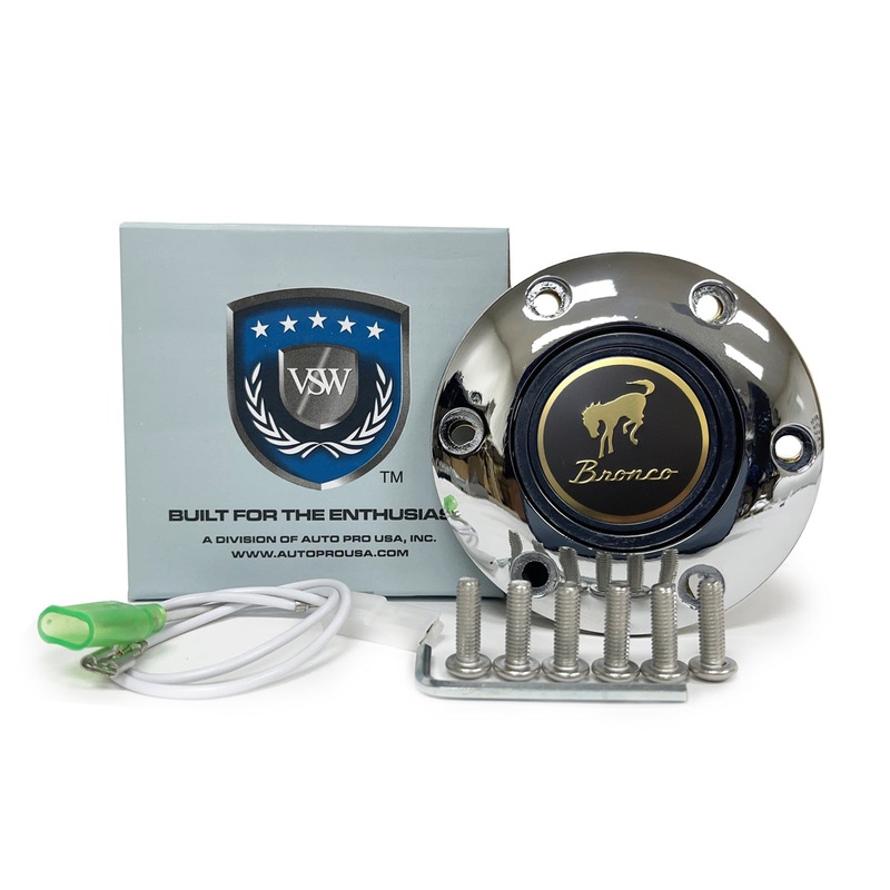 VSW S6 | Ford Bronco Emblem, 1966-77 | Chrome Horn Button | STE1049CHR