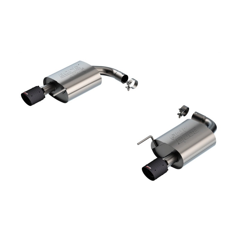 Borla 2024 Ford Mustang GT 5.0L V8 w/o Active Exhaust ATAK Axle-Back Exhaust System – Carbon Fiber