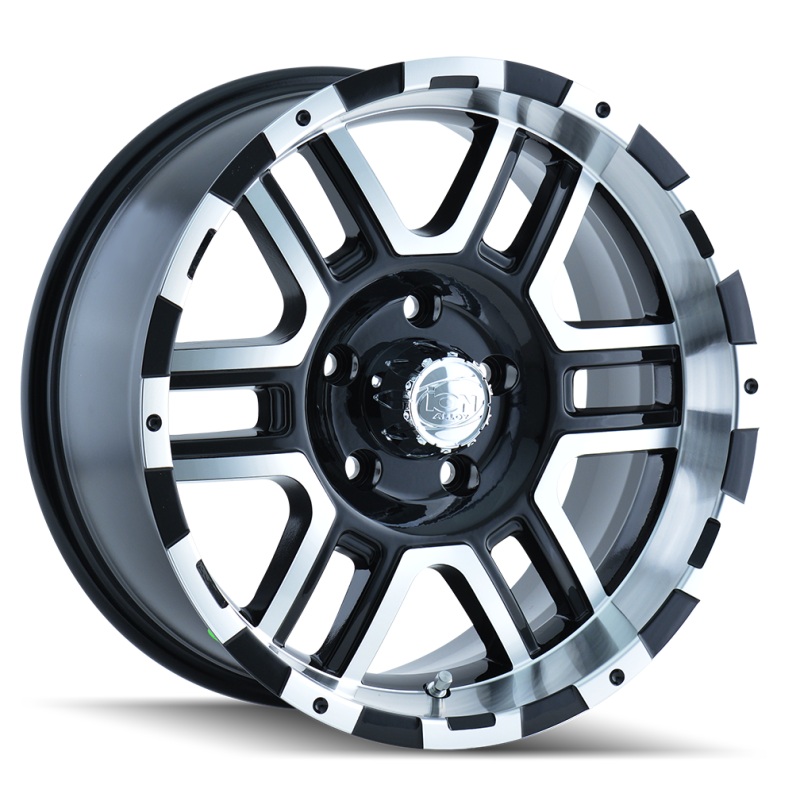 ION Type 179 16×8 / 5×114.3 BP / 10mm Offset / 83.82mm Hub Black/Machined Wheel