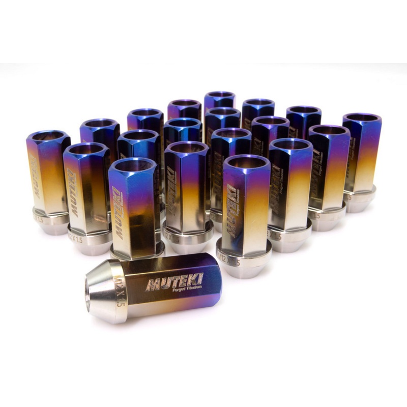 Muteki SR45Ti Open End 12×1.50 Burned Titanium (20 Piece) 40mm Tall