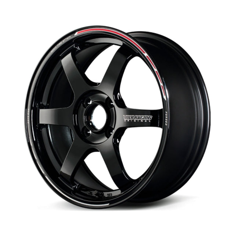 Volk Racing TE37 Sonic Time Attack Wheel  – 15×7.0 +26 | 4×100 |  Black / REDOT