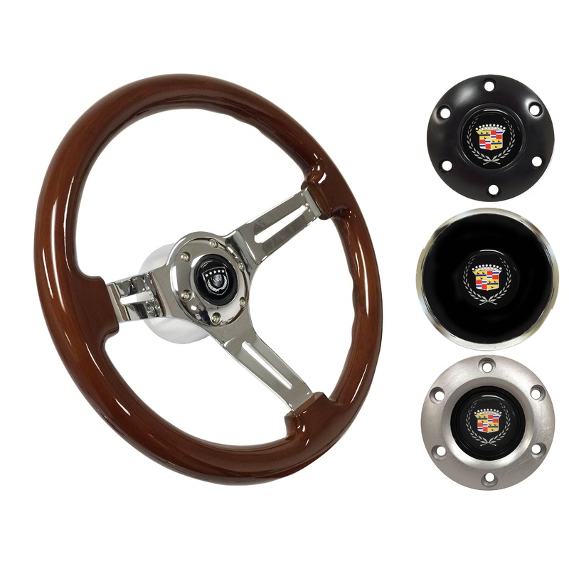1969-89 Cadillac Steering Wheel Kit | Mahogany Wood | ST3011