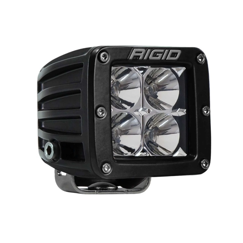 Rigid Industries Rigid D-Series LED Pro Light – Spot / Surface / White Housing / Pair (RIG602213)