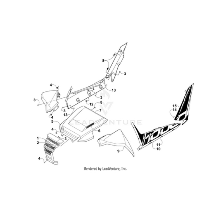 Crest Decal (Bm) by Arctic Cat