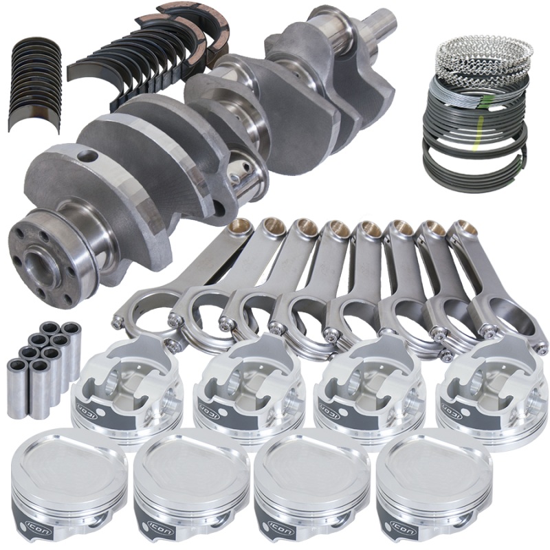 Eagle Ford 351C 3.850in Crank 6.000in H-Beam -20cc Step Dish 4.030in Pistons Rotating Assembly