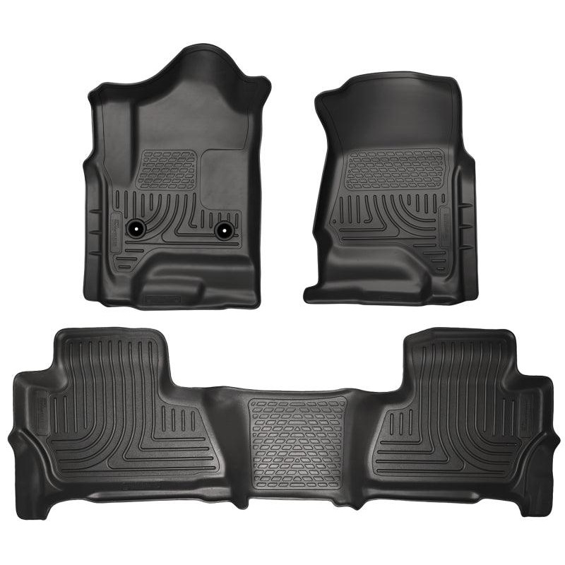 Husky Liners 2015 Chevy/GMC Suburban/Yukon XL WeatherBeater Combo Black Front&2nd Seat Floor Liners