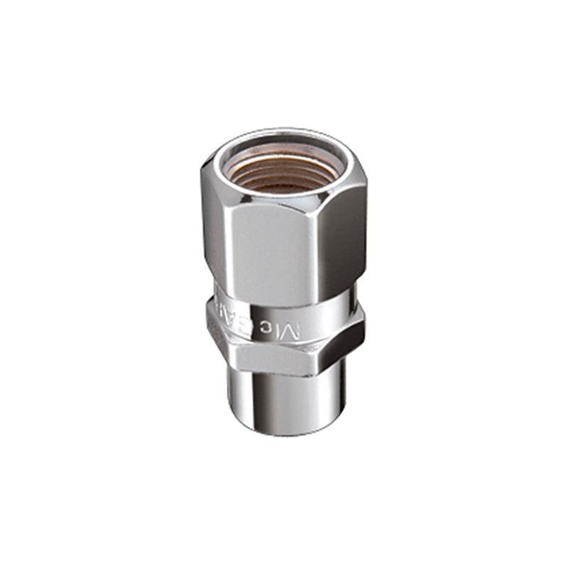 McGard Hex Lug Nut (Drag Racing Short Shank) 1/2-20 / 13/16 Hex / 1.6in. Length (4-Pack) – Chrome