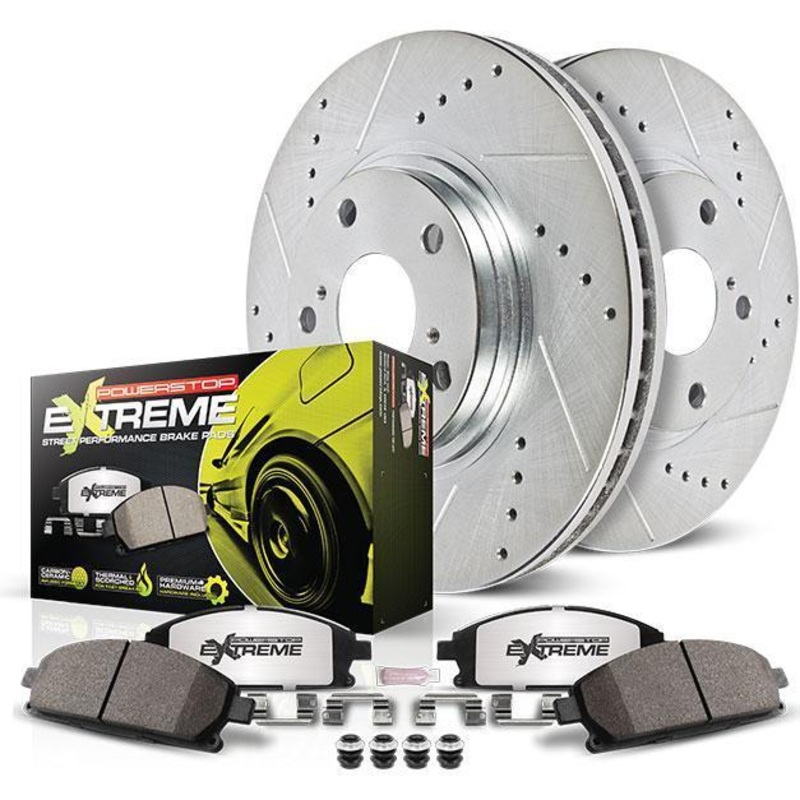 Power Stop Z26 Street Warrior Brake Kit – Rear | 2008-2017 Subaru STI (K5305-26)