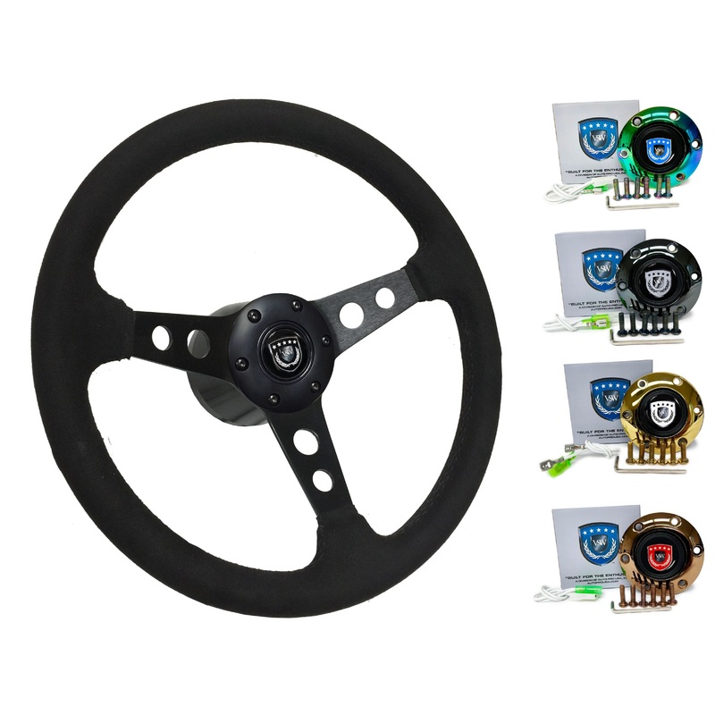 1987 BMW 6 Series Steering Wheel Kit | Black Ultralux Suede | ST3583BLK