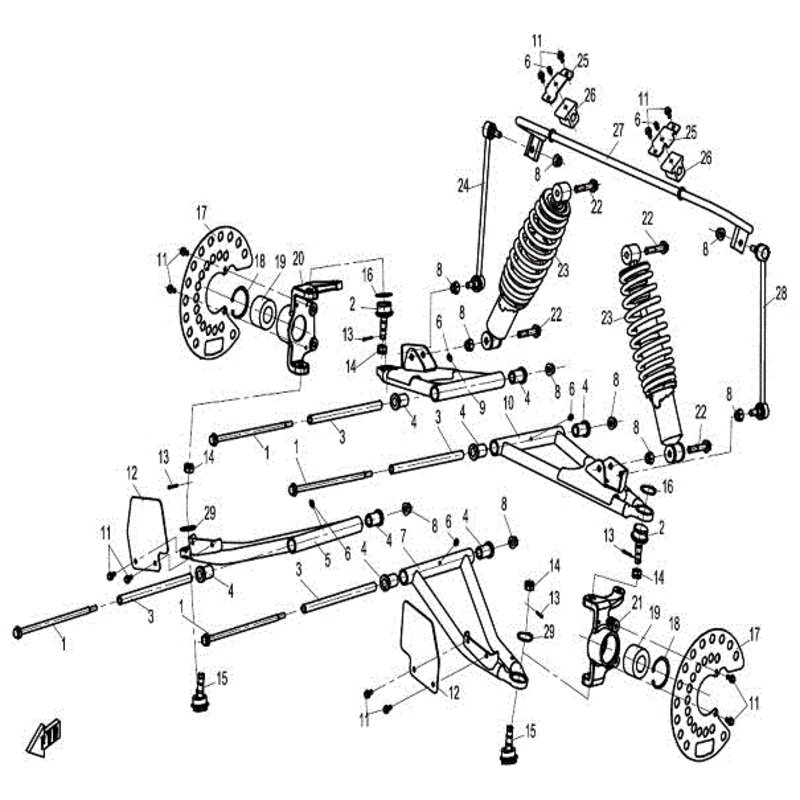 Steering Knuckle (Lh) by CF Moto