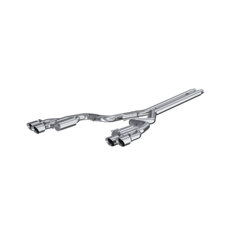 MBRP 18-19 Ford Mustang GT 5.0 3in Cat Back Quad Tip Race Version – T304