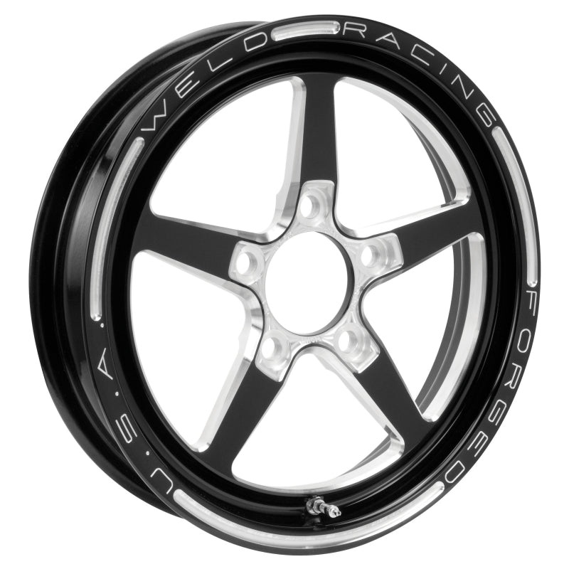 Weld Alumastar 1-Piece 15×3.5 / 5×4.75 BP / 1.75in. BS Black Wheel – Non-Beadlock