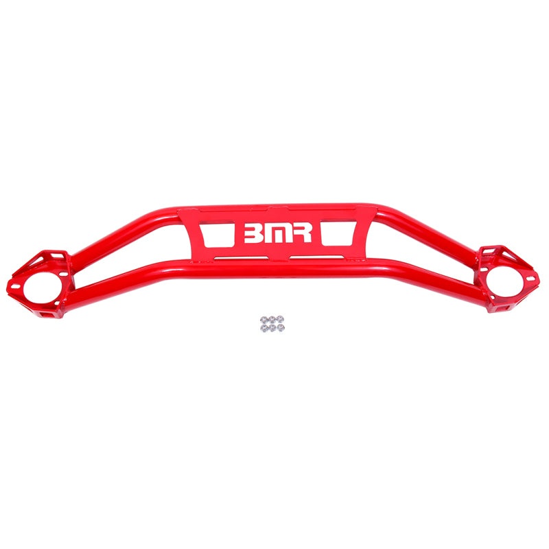 BMR 08-18 Dodge Challenger Front Strut Tower Brace – Red (Twin Tube Design)