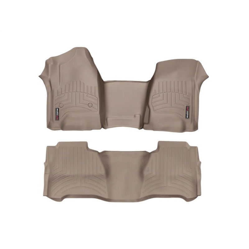 WeatherTech 2018+ Lincoln Navigator  Front / Rear / 2nd Row Bench Seats FloorLiners – Tan