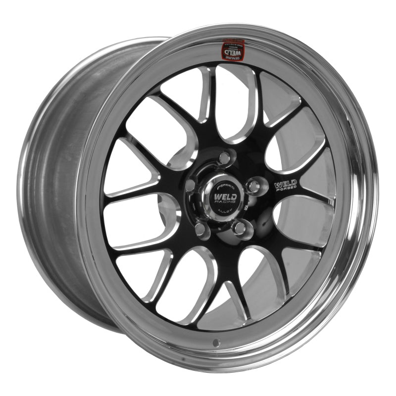 Weld S77 18×8 / 5×4.5 BP / 5.1in. BS Black Wheel (High Pad) – Non-Beadlock