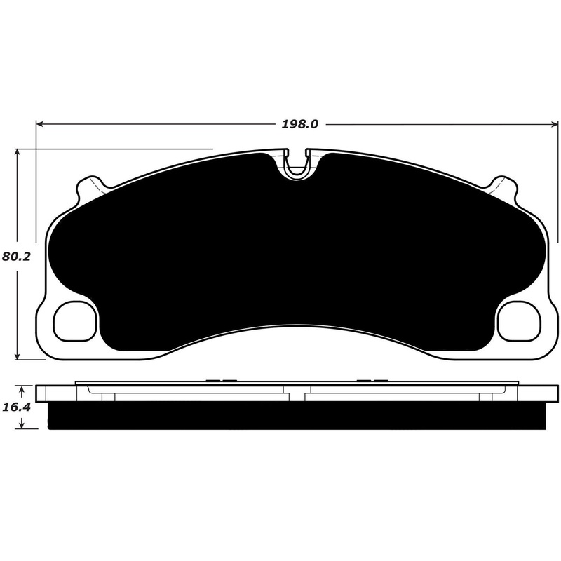 Porterfield Brake Pads for 2014 PORSCHE 911 GT3 w/Iron Discs