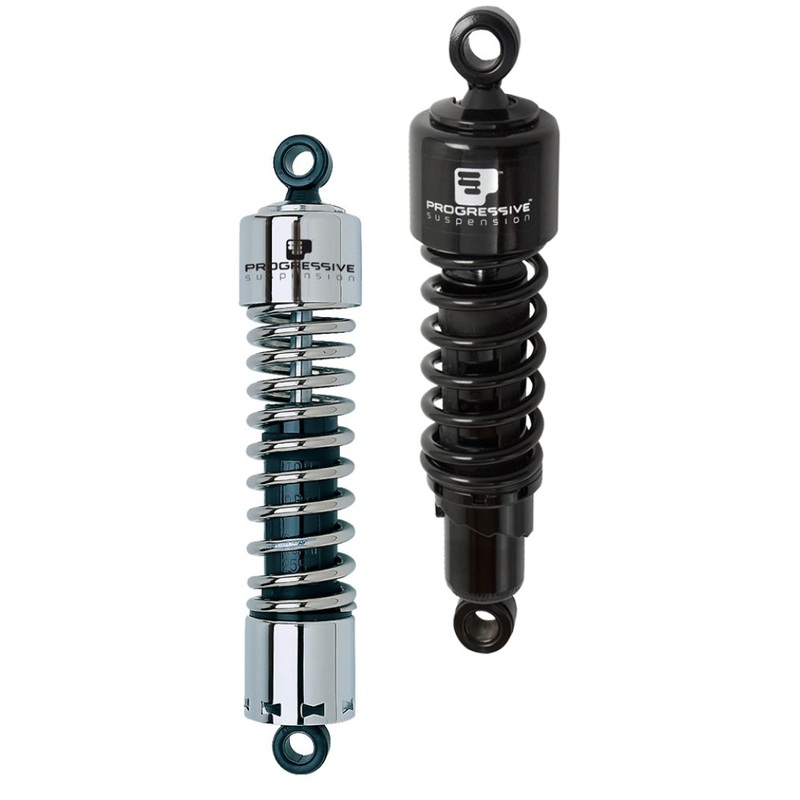 Progressive Harley 412 Series Shocks 11.0in – Chrome
