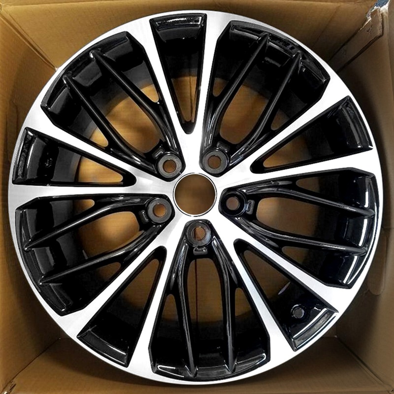 18″ 18×8 Single New Machined Black Alloy Wheel For 2018-2022 Toyota Camry OEM Quality Replacement Rim