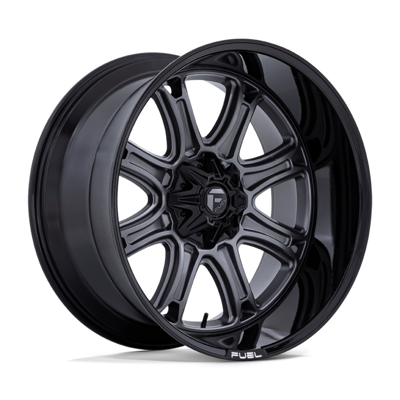 Fuel Wheels Darkstar 24″ 8×180 Matte Gunmetal With Black Lip