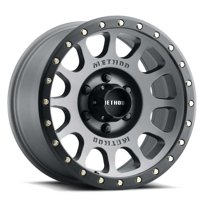 Method MR305 NV 18×9 / -12mm Offset / 6×5.5 BP / 108mm CB / Titanium – Matte Black Lip Wheel