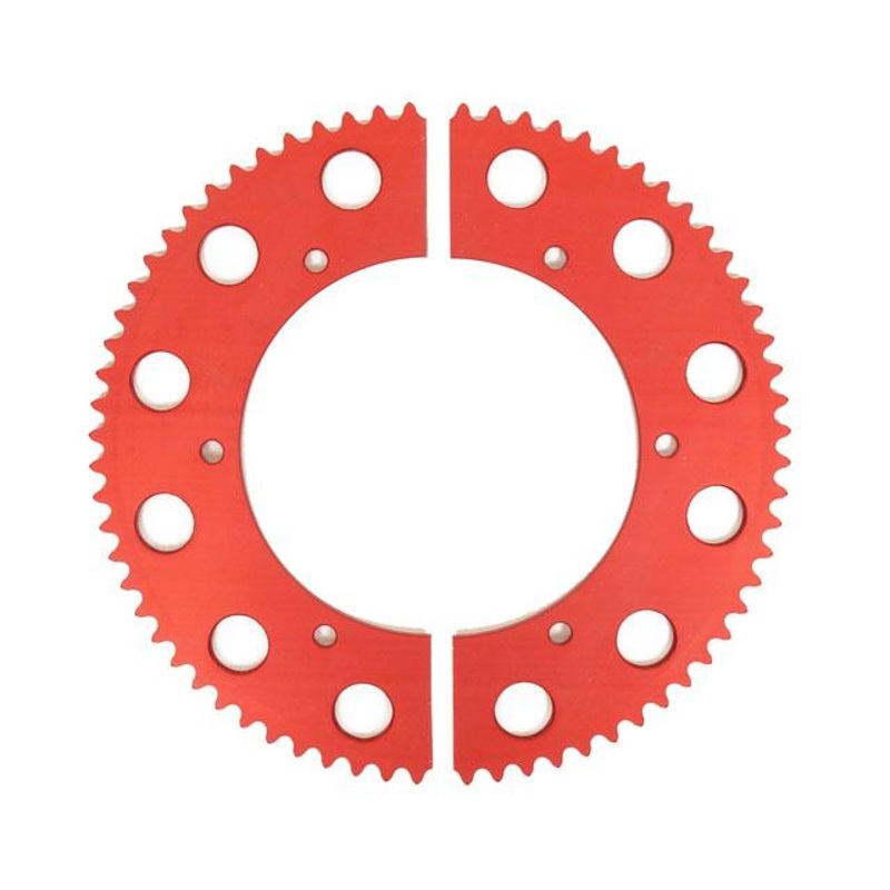 #35 Red Rear Sprocket, Two Piece Split