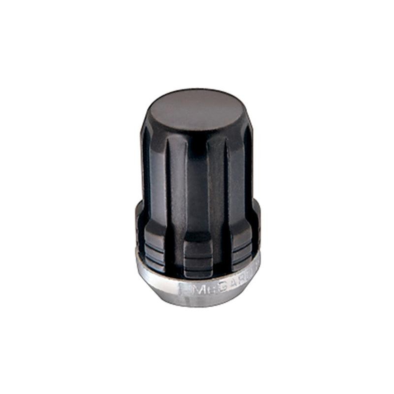 McGard SplineDrive Lug Nut (Cone Seat) M12X1.5 / 1.24in. Length (4-Pack) – Black (Req. Tool)