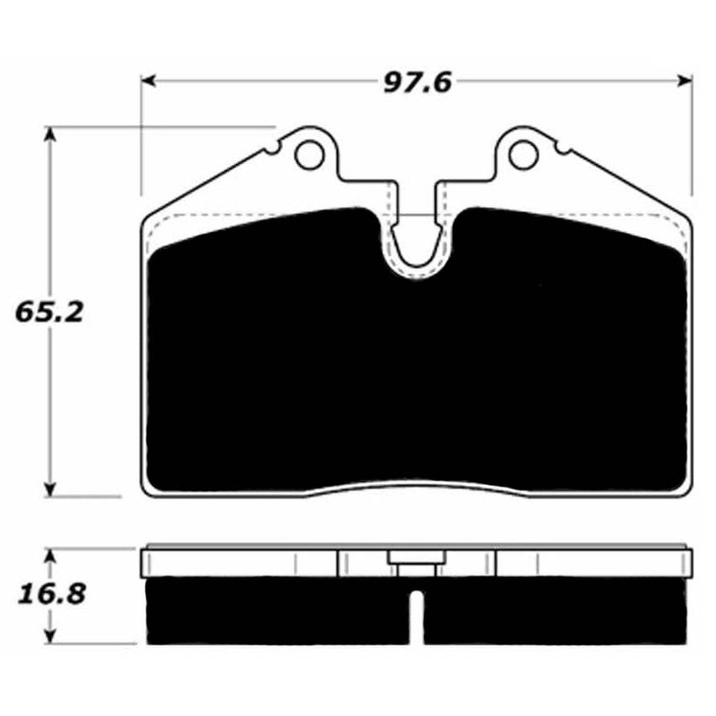 Porterfield Brake Pads for 1990 PORSCHE 911 Carrera 2