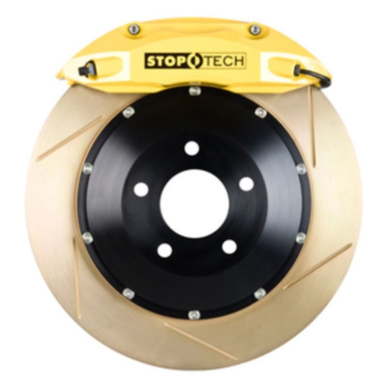 StopTech BBK 01-07 BMW M3 (E46) ST-40 Yellow Calipers 355×32 Rear Zinc Slotted Rotors
