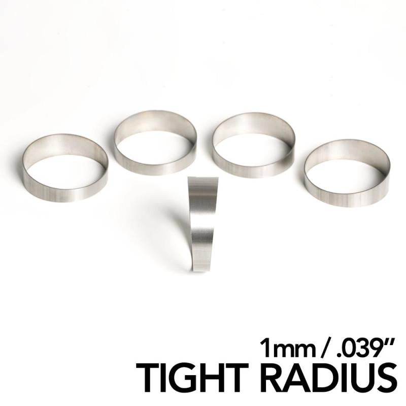 Ticon Industries 1.5in 45 Degree 2.55in CLR Tight Radius 1mm Wall Titanium Pie Cuts – 5pk